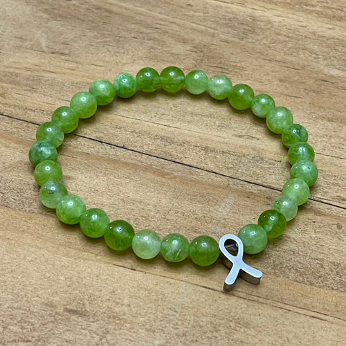 6mm Non-Hodgkin Lymphoma Cancer Research Gemstone Bracelet