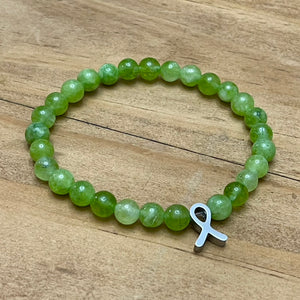 6mm Non-Hodgkin Lymphoma Cancer Research Gemstone Bracelet