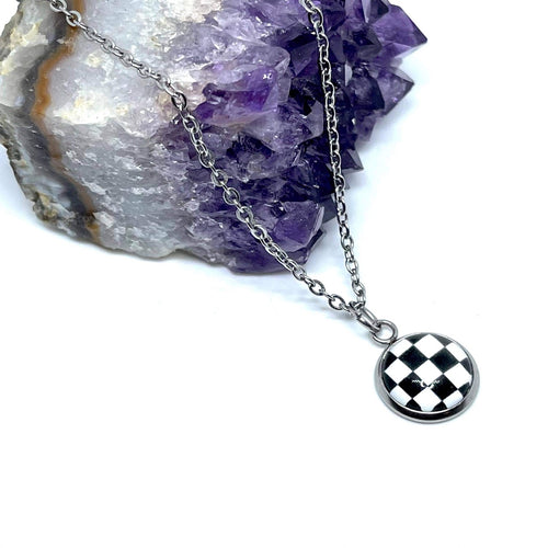 12mm Checkered Necklace