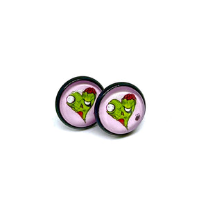 12mm Zombie Valentine Studs