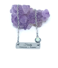 Load image into Gallery viewer, Family Bracelet with One Birthstone (Stainless Steel)