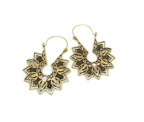 Sunflower Drop Earrings (Surgical Steel)