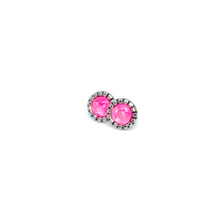 Load image into Gallery viewer, 6mm Pink Faux Opal Studs