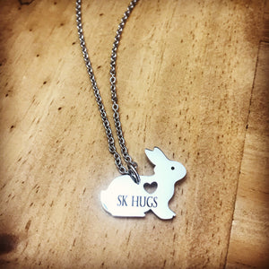 "SK Hugs" Saskatchewan Bunnyhug Necklace