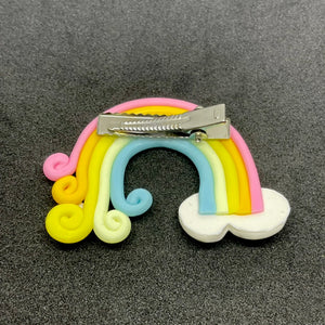 Starry Rainbow Hair Clip