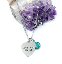Load image into Gallery viewer, &quot;Love You Mom&quot; 3-in-1 Necklace (Stainless Steel)