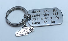 Load image into Gallery viewer, Step Father Keychain (Stainless Steel)