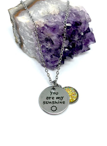 “You are my sunshine” 3-in-1 Necklace (Stainless Steel)