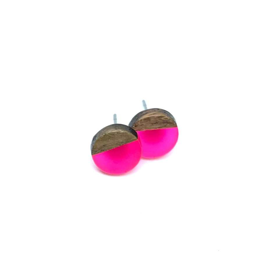 Fluorescent sale pink earrings