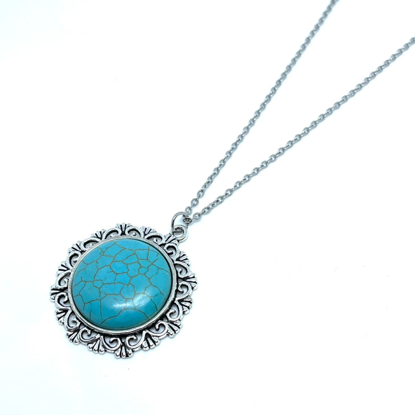 Lacy Turquoise Necklace