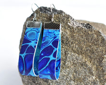 Load image into Gallery viewer, Blue Blood Drop Earrings (Surgical Steel)