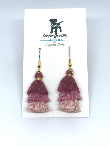 Royal Tassel Drop Earrings (Surgical Steel)