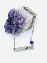 Load image into Gallery viewer, Mama Unicorn Birthstone Necklace with One Baby (Stainless Steel)