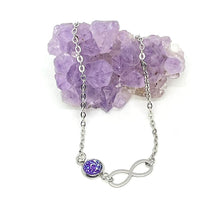 Load image into Gallery viewer, Infinity Birthstone Anklet (Stainless Steel)