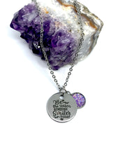 Load image into Gallery viewer, “Be the Reason Someone Smiles Today” 3-in-1 Necklace (Stainless Steel)