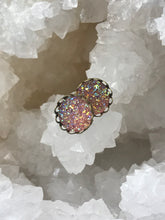 Load image into Gallery viewer, 12mm Light Pink Druzy Studs