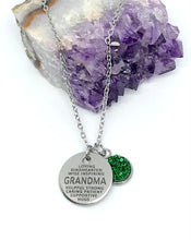 Load image into Gallery viewer, GRANDMA Word Collage 3-in-1 Necklace (Stainless Steel)