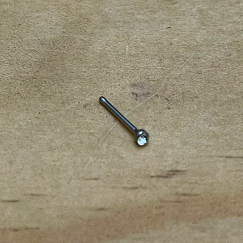 Diamond Crystal Nose Stud (Surgical Steel)