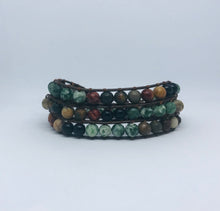 Load image into Gallery viewer, Braided Yoga Wrap Bracelet with Natural Stone