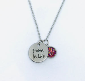 “Friend for Life” Necklace (Stainless Steel)