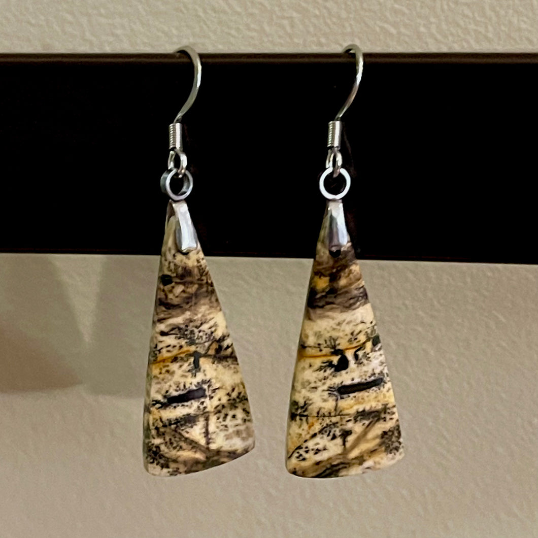 Chohua Jasper Drop Earrings (Surgical Steel)