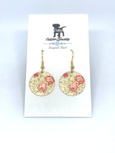 Load image into Gallery viewer, Golden Rose Drop Earrings (Surgical Steel)