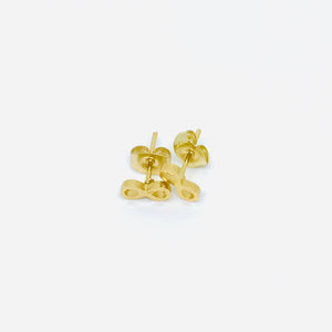 Infinity Studs (Gold Stainless Steel)