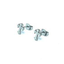 Load image into Gallery viewer, Cross Studs (Stainless Steel)