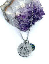 Load image into Gallery viewer, &quot;Teach Love Inspire&quot; 3-in-1 Necklace (Stainless Steel)