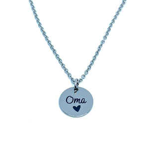 Oma Charm Necklace (Stainless Steel)