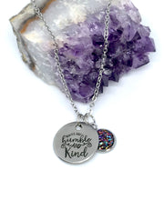 Load image into Gallery viewer, “Always Stay Humble and Kind” 3-in-1 Necklace (Stainless Steel)