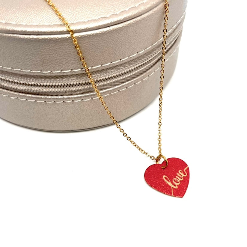 Valentine Necklace (Gold Stainless Steel)