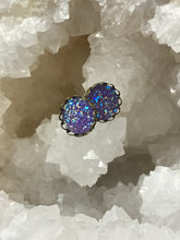 Load image into Gallery viewer, 12mm Purple Druzy Studs