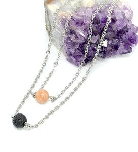 Joyful Layered Diffuser Necklace (Stainless Steel)