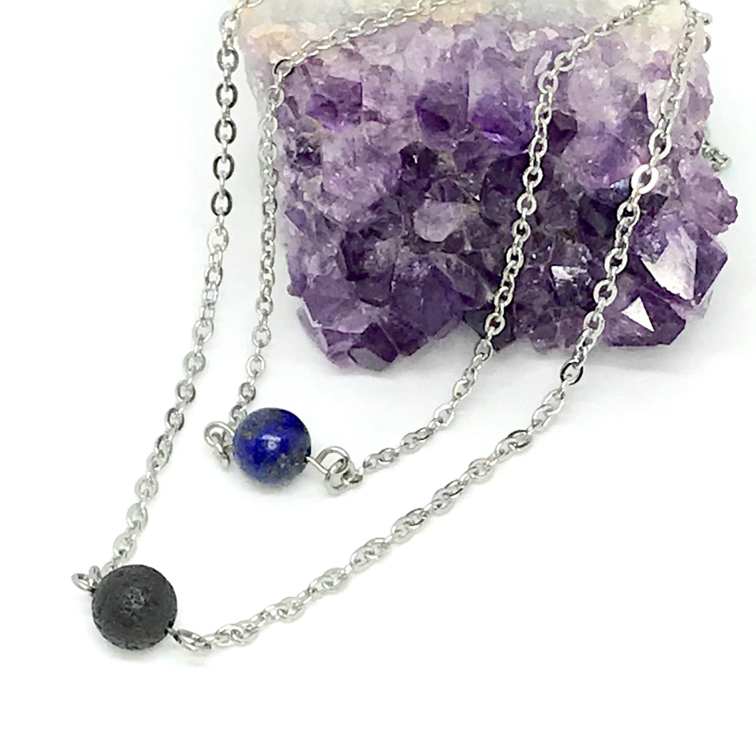 Intuition Layered Diffuser Necklace (Stainless Steel)