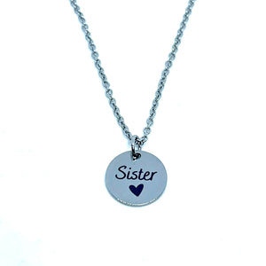 Sister Charm Necklace (Stainless Steel)