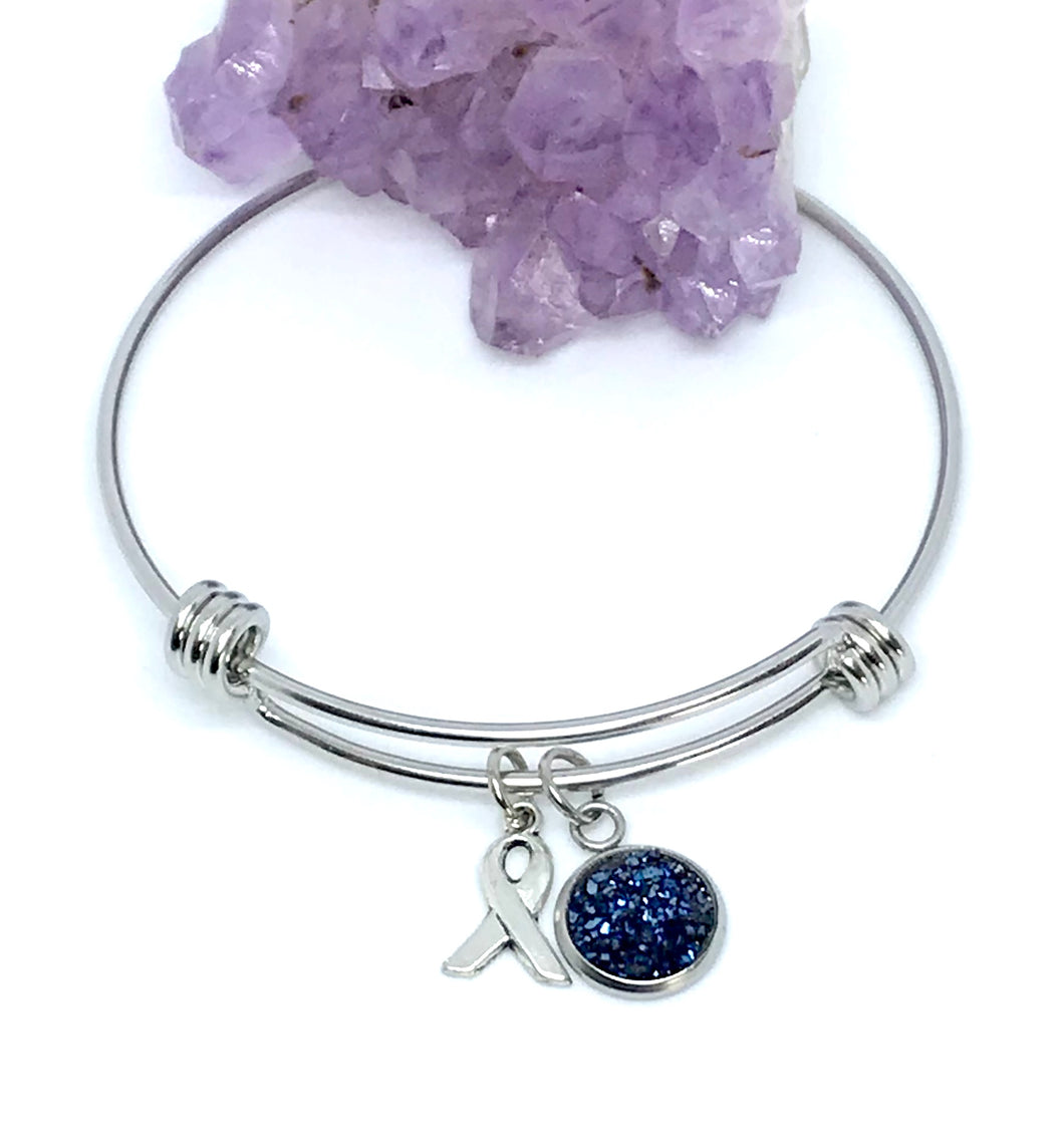 Colon Cancer Research Bracelet (Stainless Steel)