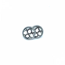 Load image into Gallery viewer, 10mm Snake Print Studs (Stainless Steel)