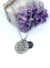 Load image into Gallery viewer, “Faith over Fear” 3-in-1 Necklace (Stainless Steel)