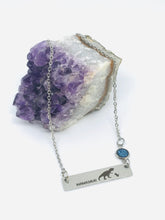 Load image into Gallery viewer, Mamasaur Birthstone Necklace with One Baby (Stainless Steel)