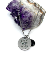 Load image into Gallery viewer, “Good Vibes Only” 3-in-1 Necklace (Stainless Steel)