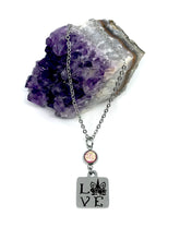Load image into Gallery viewer, Unicorn Love Birthstone Necklace (Stainless Steel)