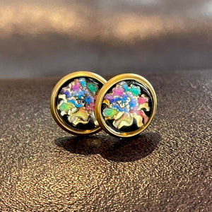 10mm Multicolour Carnation Studs (Stainless Steel)