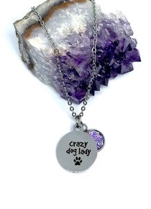 Crazy Dog Lady 3-in-1 Necklace (Stainless Steel)