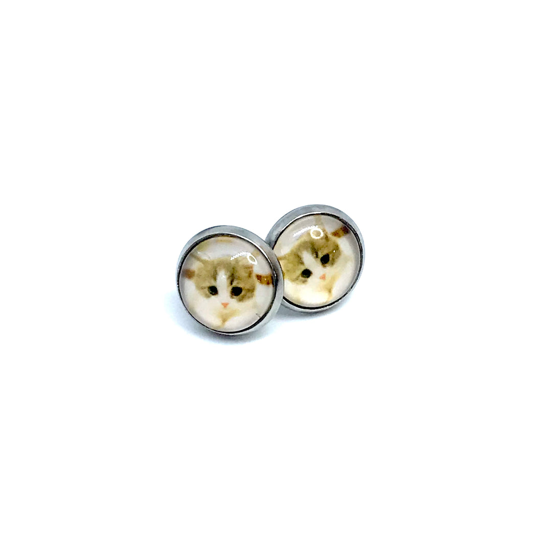 10mm Lola Cat Studs (Stainless Steel)