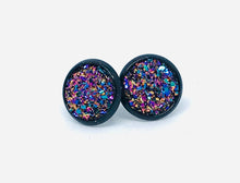 Load image into Gallery viewer, 10mm Fantasy Druzy Studs