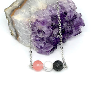 Energetic Diffuser Necklace (Stainless Steel)