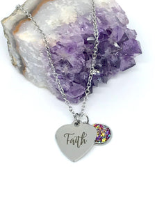 “Faith” 3-in-1 Necklace (Stainless Steel)