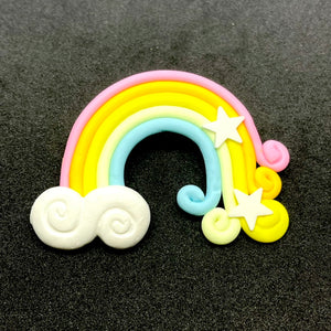 Starry Rainbow Hair Clip