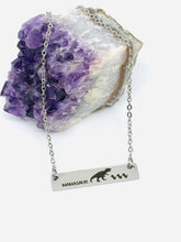 Load image into Gallery viewer, Mamasaur Necklace with Three Babies (Stainless Steel)